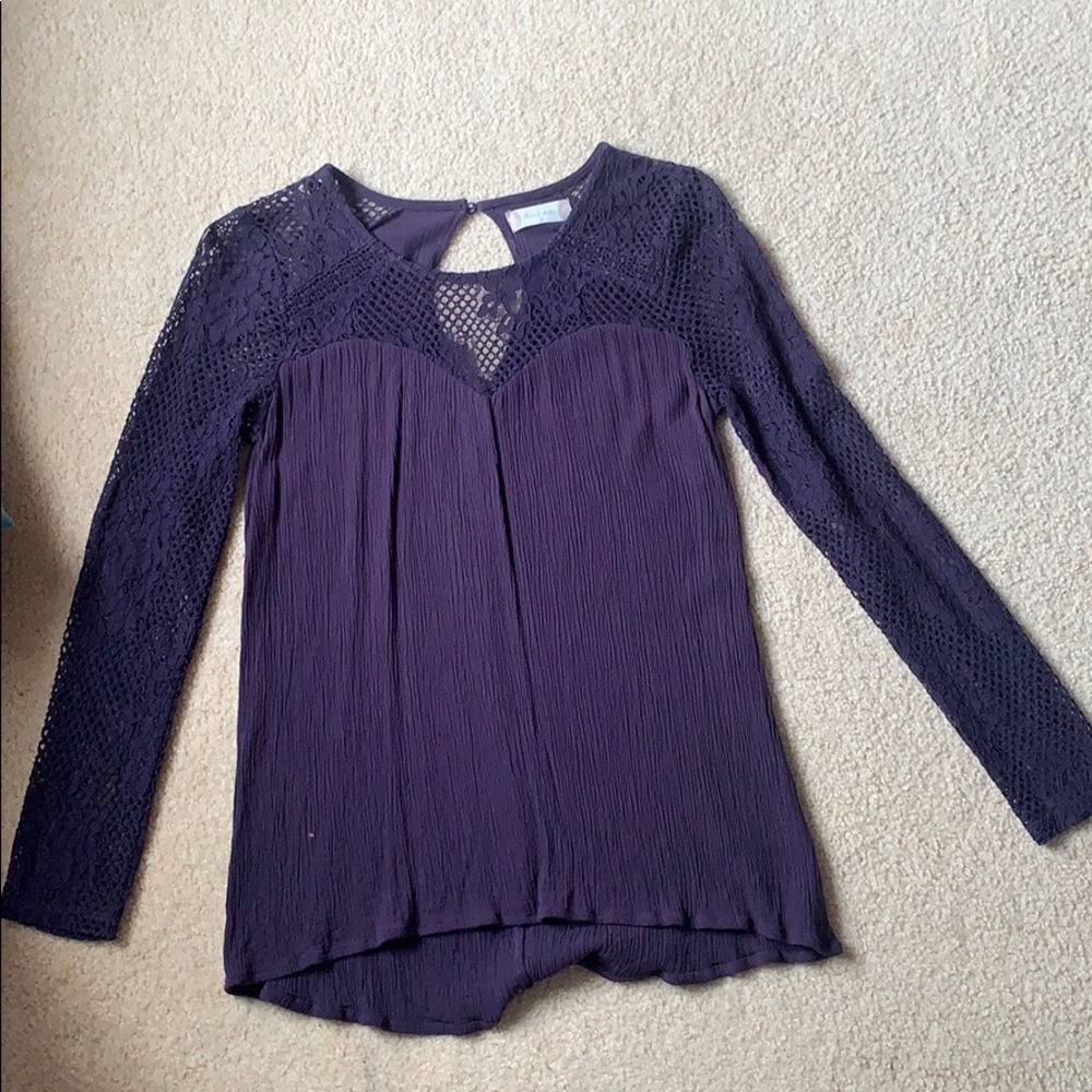 lace long sleeve shirt